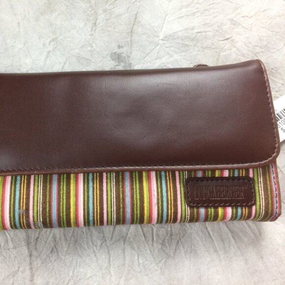 Longaberger Homestead Bag and Wallet Striped Tote and Wallet Matching Set - Picture 5 of 14